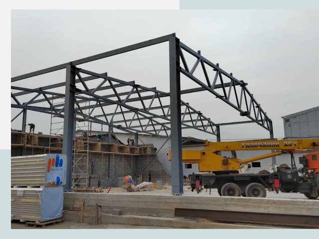 Строительство цехов в Гагарине