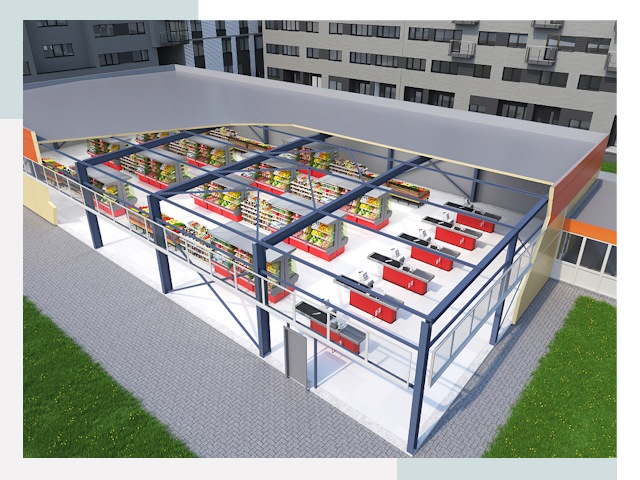 Строительство магазинов в Гагарин от 624 руб. за м²