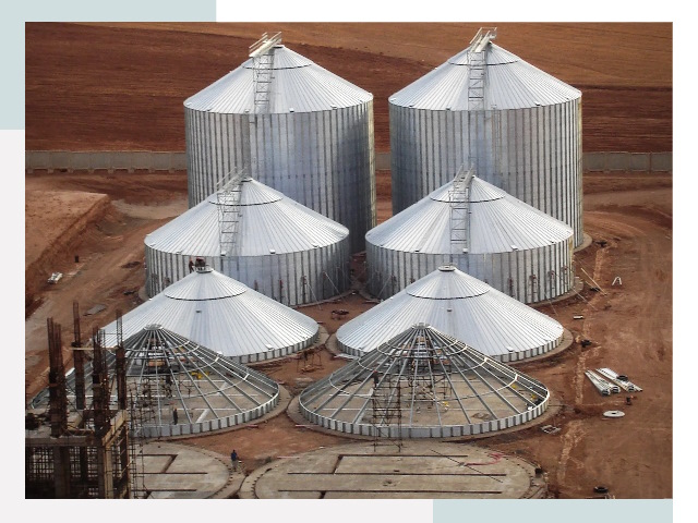 Строительство зерновых силосов в Гагарине