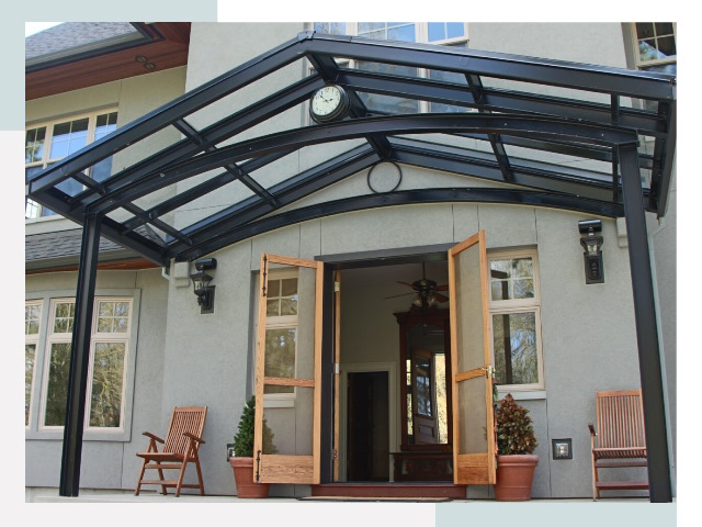 Козырьки металлические в Гагарине