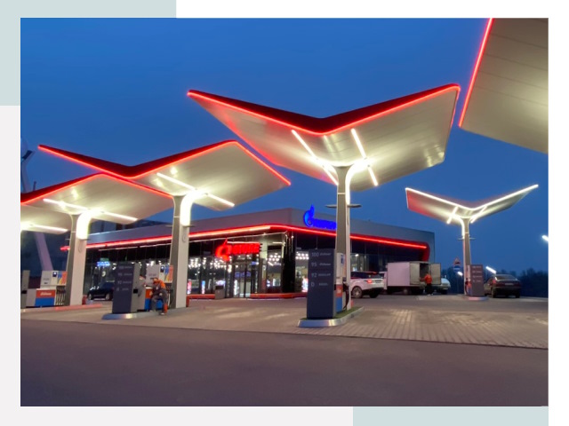 Навесы для АЗС в Гагарине