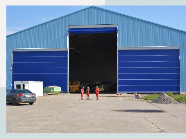 Ангарные ворота в Гагарин от СтальСтрой-Ггр по цене 624 руб.