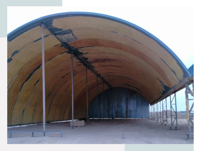 Реконструкция ангаров в Гагарине